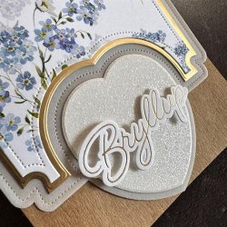 Die A6 Heart Card front SBD666 Simple and Basic 