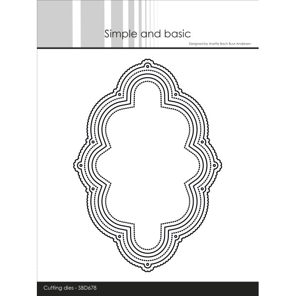 Die Elegant Shaped Frames SBD678 Simple and Basic 