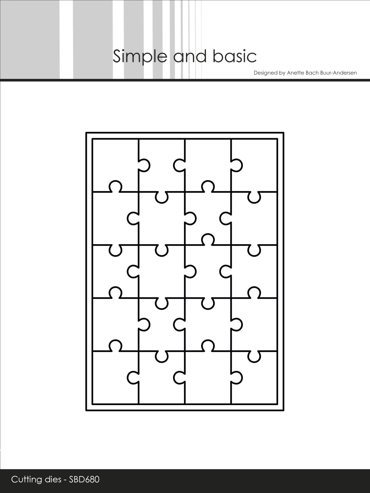 Die Puzzle SMALL SBD680 Simpel and Basic - Simple and Basic - Lunahobby