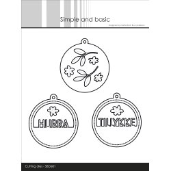 Die Sentiments in a tag SBD681 Simple and Basic
