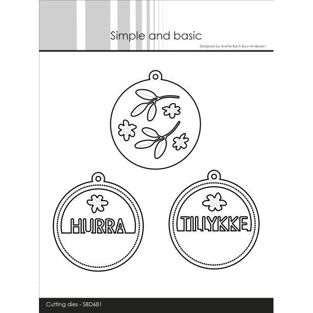 Die Sentiments in a tag SBD681 Simple and Basic