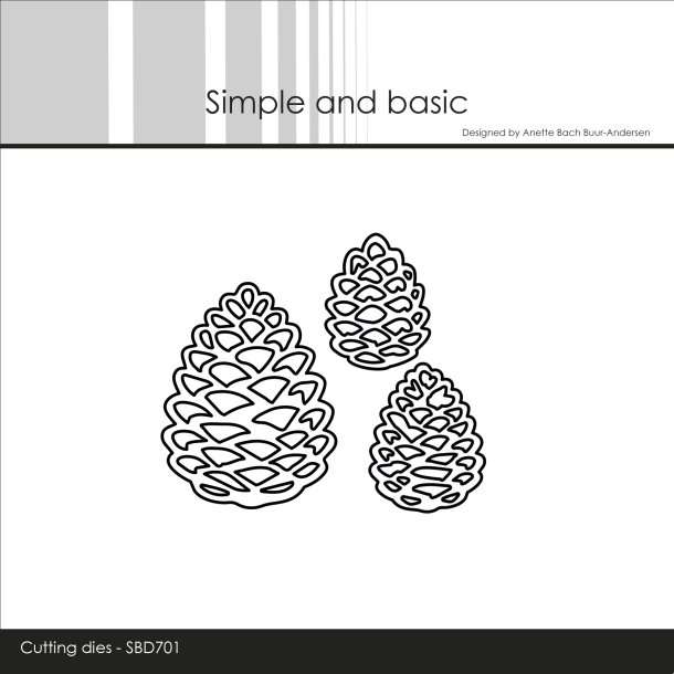 Die Small chubby pine cones SBD701 Simple and basic 
