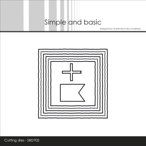 Die 3x3 inch basics old paper SBD702 Simple and basic 