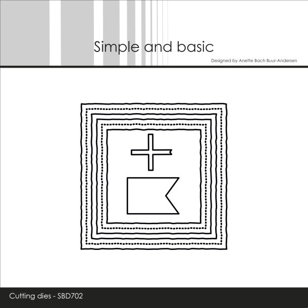Die 3x3 inch basics old paper SBD702 Simple and basic 