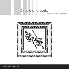 Die 3x3 inch basics Scallop SBD704 Simple and basic 