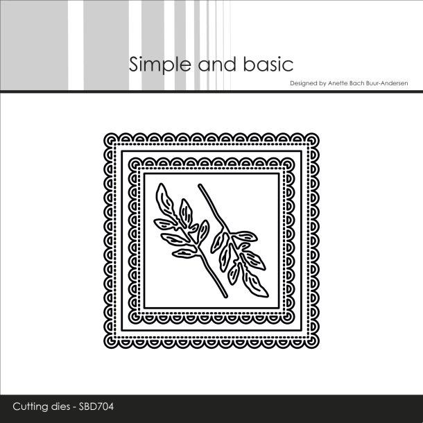 Die 3x3 inch basics Scallop SBD704 Simple and basic 