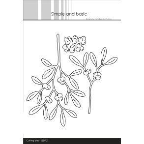 Die Beautiful Mistletoe MEGA SBD707 Simple and basic