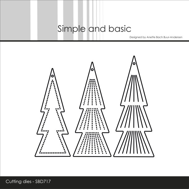 Die Christmas Tree Ornaments SBD717