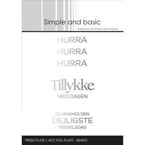 Press Plate Hurra SBH031