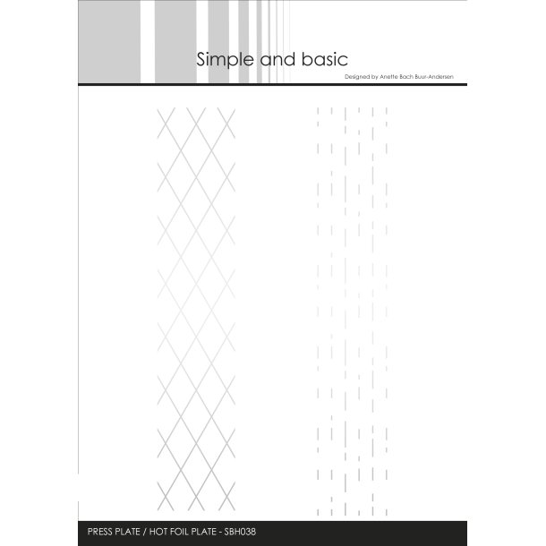 Press plate Background Strips SBH038 Simple and Basic