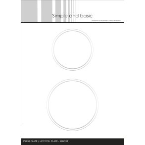 Press plate Circles SBH039 Simple and Basic