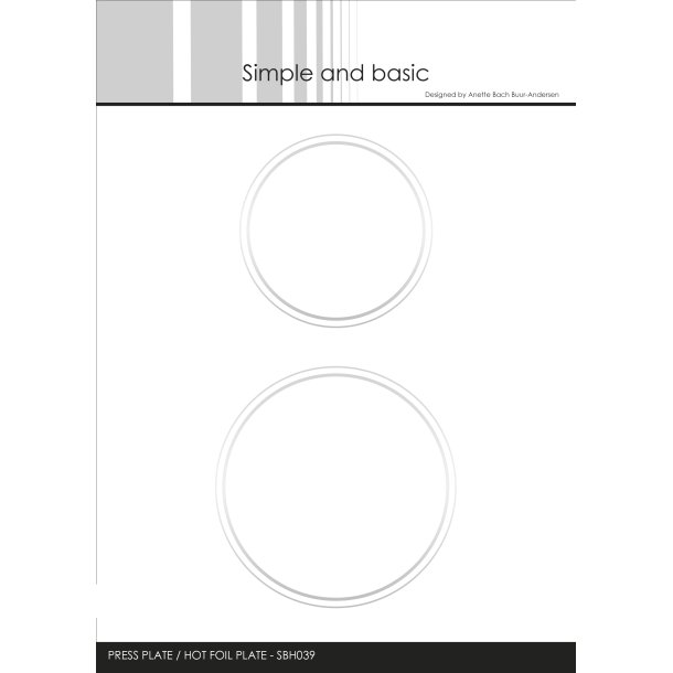Press plate Circles SBH039 Simple and Basic