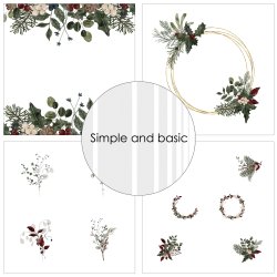 Simple and Basic Paper pad Scent of Winter 15x15cm 