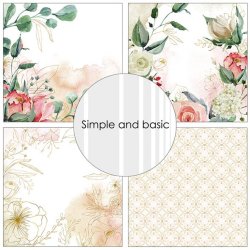 LS BESKRIVELSE Papirblok Simple and Basic A touch of spring SBP527 15x15cm BESTILLINGSVARE