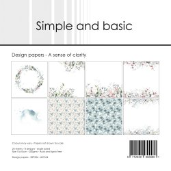 LS BESKRIVELSE Papirblok A sense of clarity 15x15cm SBP534 Simple and basic BESTILLINGSVARE