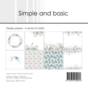 L�S BESKRIVELSE Papirblok A sense of clarity 15x15cm SBP534 Simple and basic BESTILLINGSVARE