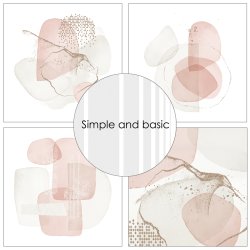 Papirblok Soft Watercolour Backgrounds 15x15cm SBP547 Simple and basic 
