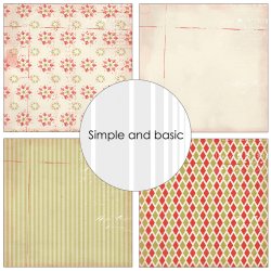 Papirblok SBP553 Be Merry 15x15cm simple and basic