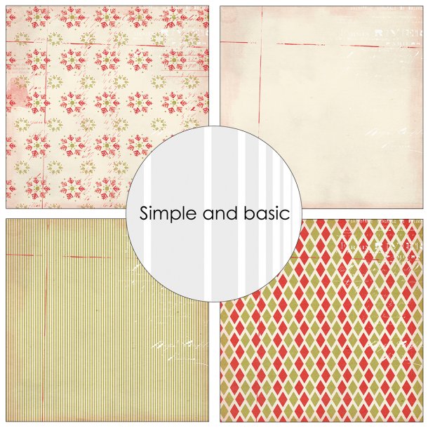 Papirblok SBP553 Be Merry 15x15cm simple and basic