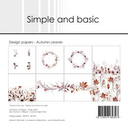 Papirblok SBP573 Autumn Leaves 15x15cm simple and basic