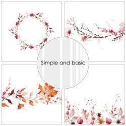Papirblok SBP573 Autumn Leaves 15x15cm simple and basic