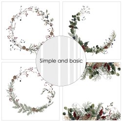 LS BESKRIVELSE Simple and Basic Paper pad Scent of Winter 30,5x30,5cm BESTILLINGSVARE