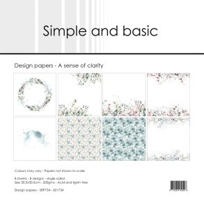 L�S BESKRIVELSE Papirblok A sense of clarity 30,5x30,5cm SBP734 Simple and basic BESTILLINGSVARE
