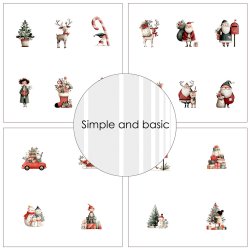 Papirblok SBP775 Cute Christmas 30,5x30,5cm simple and basic