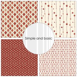 Papirblok Ready for Christmas 30,5x30,5cm SBP776 Simple and basic FORUDBESTILLING P� LAGER P� MESSEN