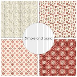 Papirblok Ready for Christmas 30,5x30,5cm SBP776 Simple and basic FORUDBESTILLING P� LAGER P� MESSEN