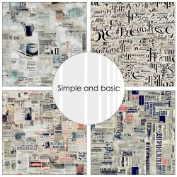 Papirblok Newspaper 30,5x30,5cm SBP777 Simple and basic FORUDBESTILLING P� LAGER P� MESSEN