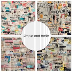 Papirblok Newspaper 30,5x30,5cm SBP777 Simple and basic FORUDBESTILLING P� LAGER P� MESSEN