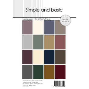 Papirblok SBP975 Design Solid papers It's a Man's thing A5 simple and basic 