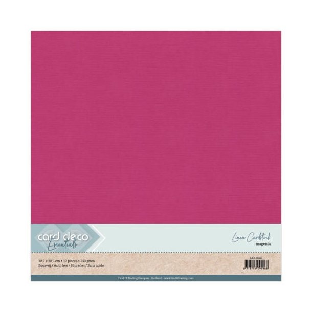 Linen karton nr. 67 Magenta 10stk 12"x12"