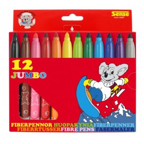 Sense Jumbo tuscher 12 stk.