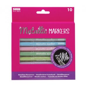 Sense Metallic-tuscher 10 stk.