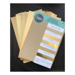 Sizzix Opulent Cardstock "Gold" 50 stk A4 664532