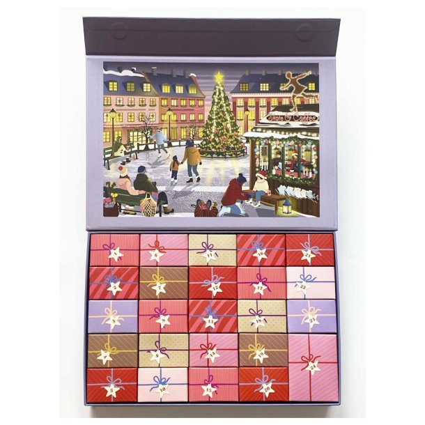 Puslespil SKATE &amp; COFFEE - kalender med 24 �sker Vissevasse