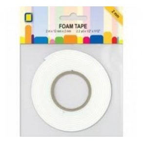 Skumtape rulle/ Foam Tape - 2mx12mmx1,0mm