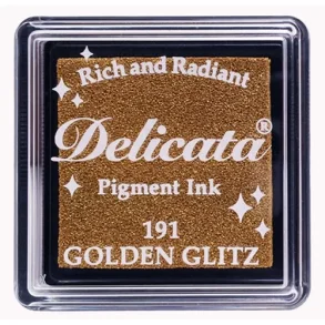 Delicata Pigment Ink Pad Small Golden Glitz