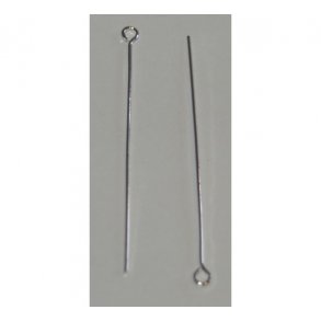 Smykkestift m/je 50stk 0,7x50mm slv farvet 