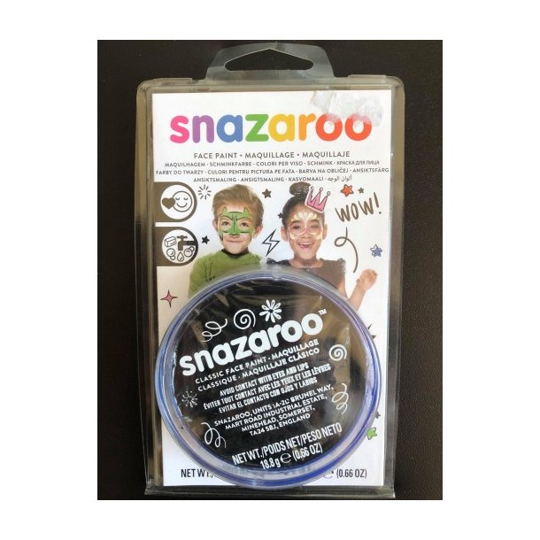 Snazaroo- ansigtsmaling 18,8g. (sort)