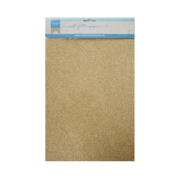 Soft glitter papir MD 5ark i A4 Gold CA3143