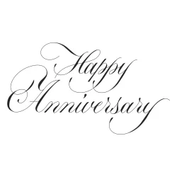 Copperplate Happy Everything BetterPress Plate Happy Anniversary (BP-278)