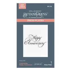 Copperplate Happy Everything BetterPress Plate Happy Anniversary (BP-278)