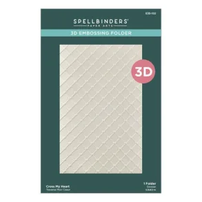 Cross My Heart 3D Embossing Folder (E3D-102)