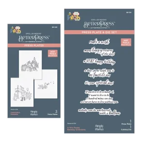 ay Cheese Classic Pooh Birthday BetterPress Bundle (BD-0986) Spellbinders