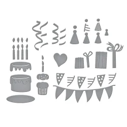 Die Say Cheese Classic Pooh Birthday Etched Accessories (S4-1476)