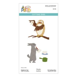 Die Say Cheese Classic Pooh Birthday Etched Rabbit &amp; Owl (S5-706) Spellbinders