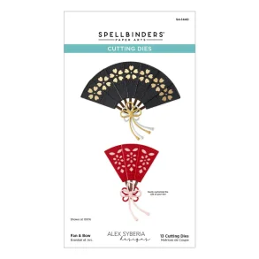 Die Spring in Kyoto Etched Fan & Bow (S4-1440) D24